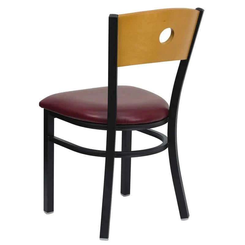  Black Vinyl Seat [XU-DG-6F2B-CIR-BLKV-GG] Pie's Variety Store
