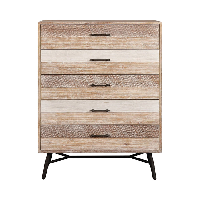 Marlow 5-Drawer Chest Rough Sawn Multi - 215765 Pie's Variety Store