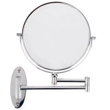 Conair 8" Diameter Wall Mount Mirror adjusts to any angle for easy viewing