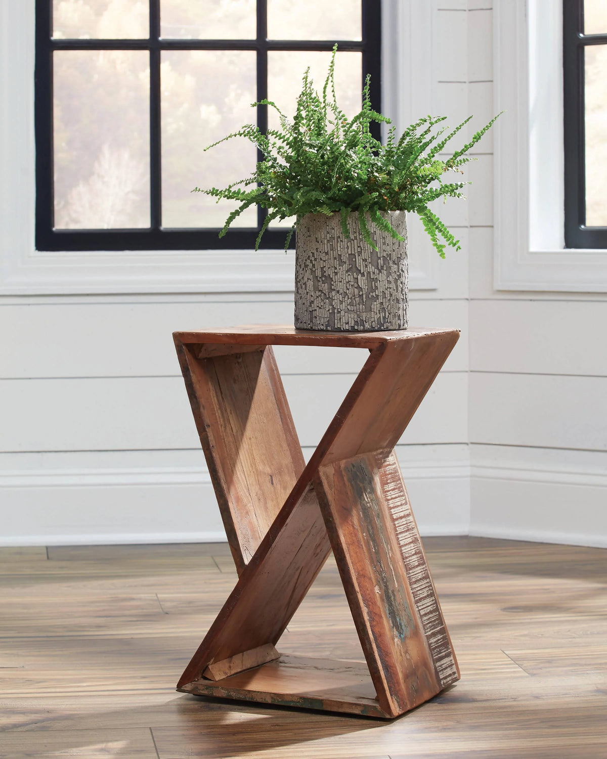 Geometric Accent Table Natural - 910180 Pie's Variety Store