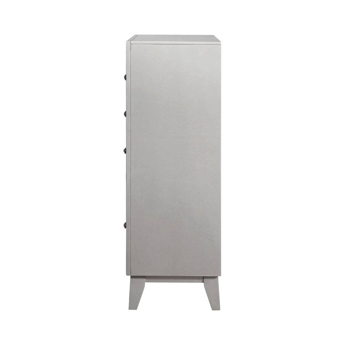 Leighton 5-Drawer Chest Metallic Mercury Collection: This Chest Adds A Touch Of Shimmer To Any Bedroom