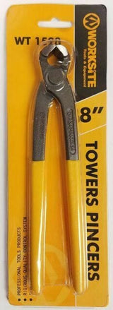 Worksite Tower Pincer 8 inch Hand Tool. Rust-Resistant Finish