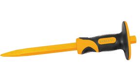 Worksite 12 INCH Pointed Concrete Cold Chisel Punches. High hardness and anti-rust chrome-vanadium steel CVS steel. Shock-absorb Soft Grip cover handle. Size: 3/20" X 3/4" X 12"(4*19*300mm) WT3114 Worksite Hand Tools