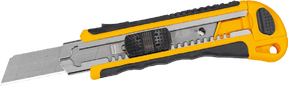 18mm Highly Durable and Efficient Utility Knife 18mm Stainless Steel Auto Replacement Blade. Strong Plastic Cover is Comfortable to Hold. Made with the Highest Quality Material and Craftsmanship. - WT6068 Worksite Hand Tools