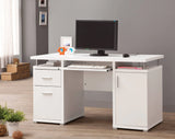Tracy 2-Drawer Computer Desk Cappuccino - 800107 Pie's Variety Store