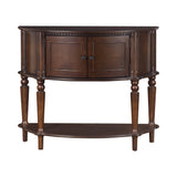 Console Table With Curved Front Brown - 950059 Pie's Variety Store