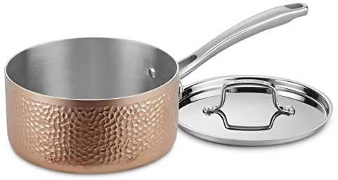 Cuisinart ﻿Hammered Collection Copper Tri-Ply Stainless 9 Piece Cookware Set - CU-HCTP-9 Elegant AccScents