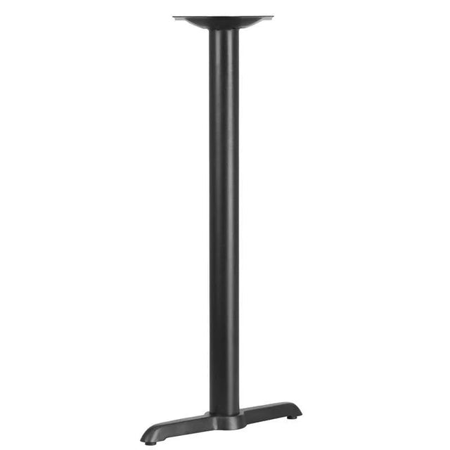 5'' x 22'' Restaurant Table T-Base with 3'' Dia. Bar Height Column [XU-T0522-BAR-GG] Pie's Variety Store