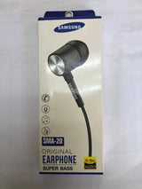 Samsung- Original Earphone Super Bass -Intelligent Mobile Phone. The headphones have been designed with comfort as a priority and feature soft rubber ear tips that fit ergonomically in the ear directing sound to the optimal part of the ear.-SMA-20 Ravi Singh