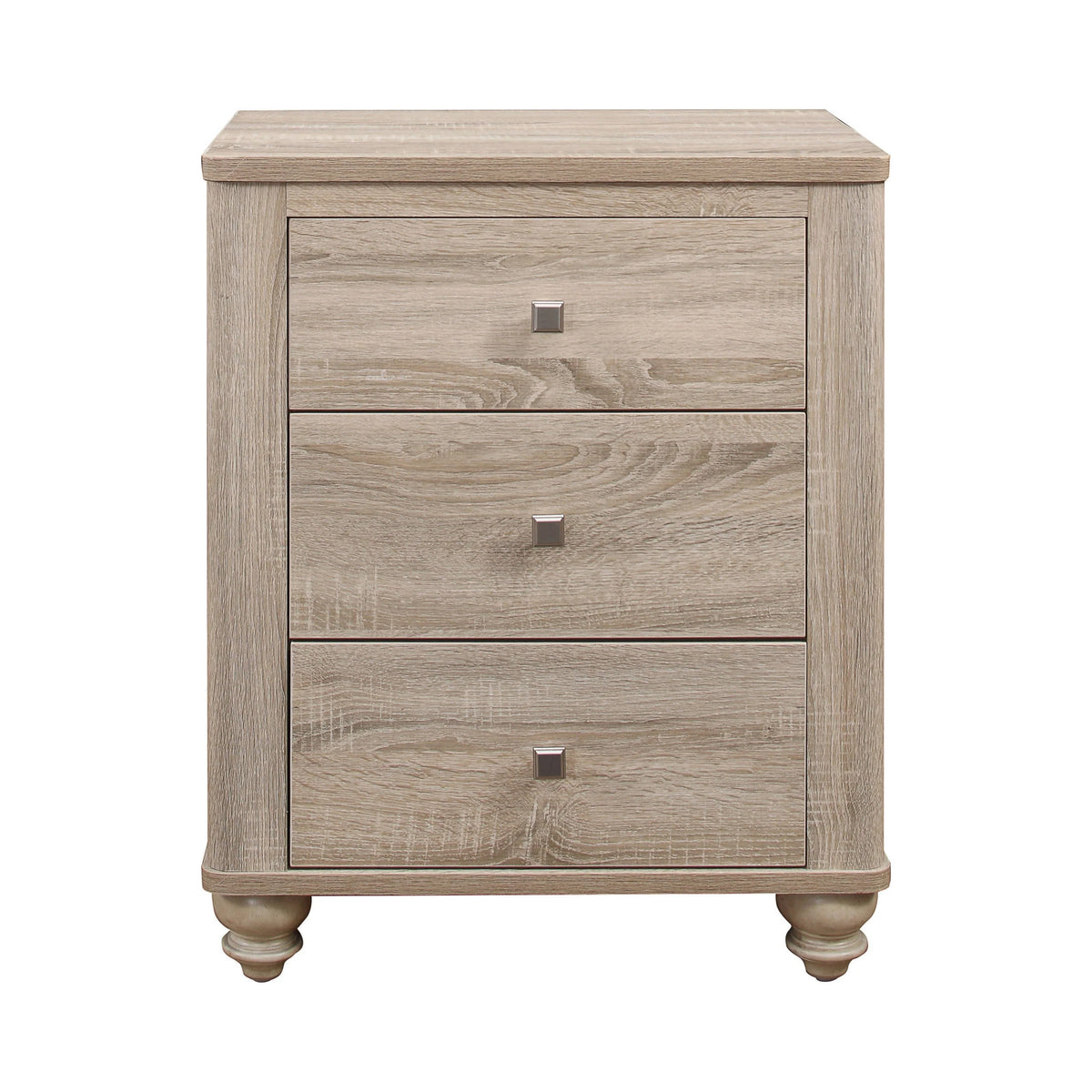 Wenham 3-Drawer Nightstand Natural Oak - 205462 Pie's Variety Store