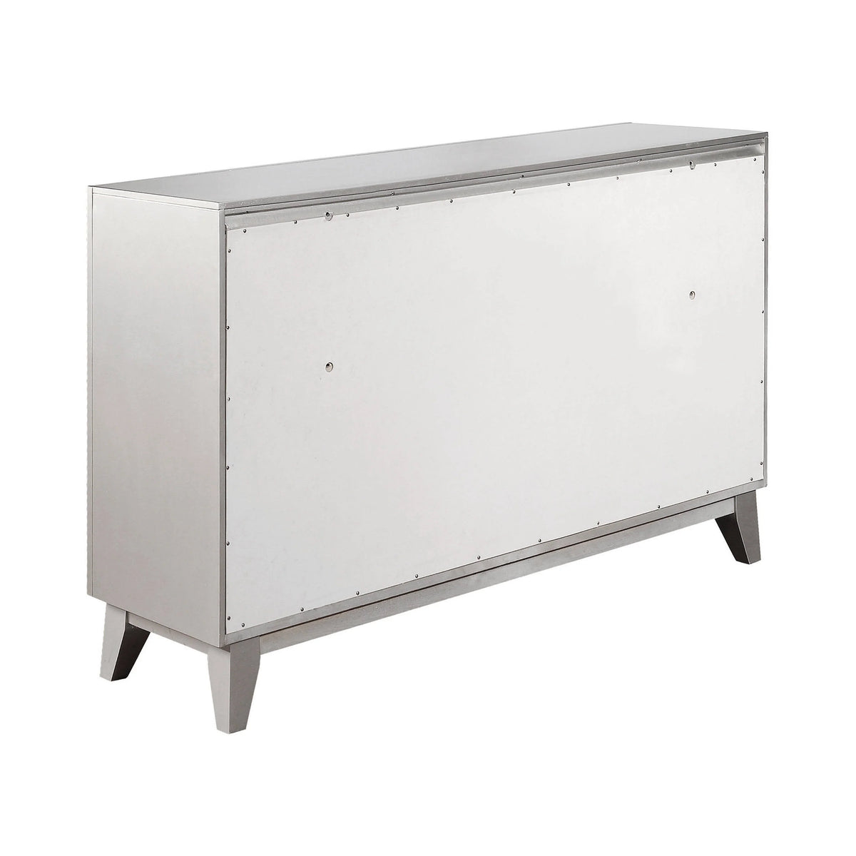 Leighton 7-Drawer Dresser Metallic Mercury Collection: This Stunning Dresser Instantly Dresses Up A Bedroom
