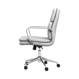 Standard Back Upholstered Office Chair Black