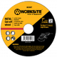 Worksite Metal Cutting Disc for 4 1/2" Grinders Size: 4 1/2 in X 0.11 in X 7/8 in (115x3.0x22mm)  XCOW412-3.0 Worksite Hand Tools