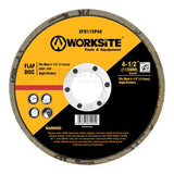 WORKSITE Flap Disc - 4-1.5 inch -  Size 115*22mm - GRT P60 - Suitable for most electric grinders - Ideal For Steel