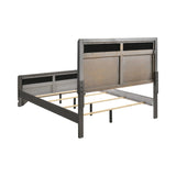 Noma Eastern King Panel Bed Caviar And Grey - 215901KE Pie's Variety Store