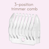 Conair Satiny Smooth All-In-One Personal Groomer this multi-purpose unit is perfect for trimming eyebrows
