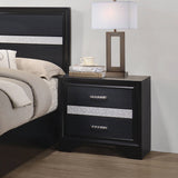 Miranda 2-Drawer Nightstand Tray Black - 206362 Pie's Variety Store