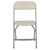2 Pk. HERCULES Series 650 lb. Capacity Premium Beige Plastic Folding Chair [2-LE-L-3-BEIGE-GG] Fl Furniture