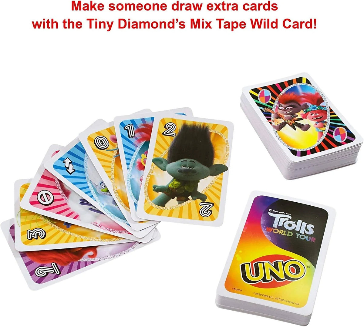 UNO Dreamworks Trolls World Tour - GRC65 Pie's Variety Store