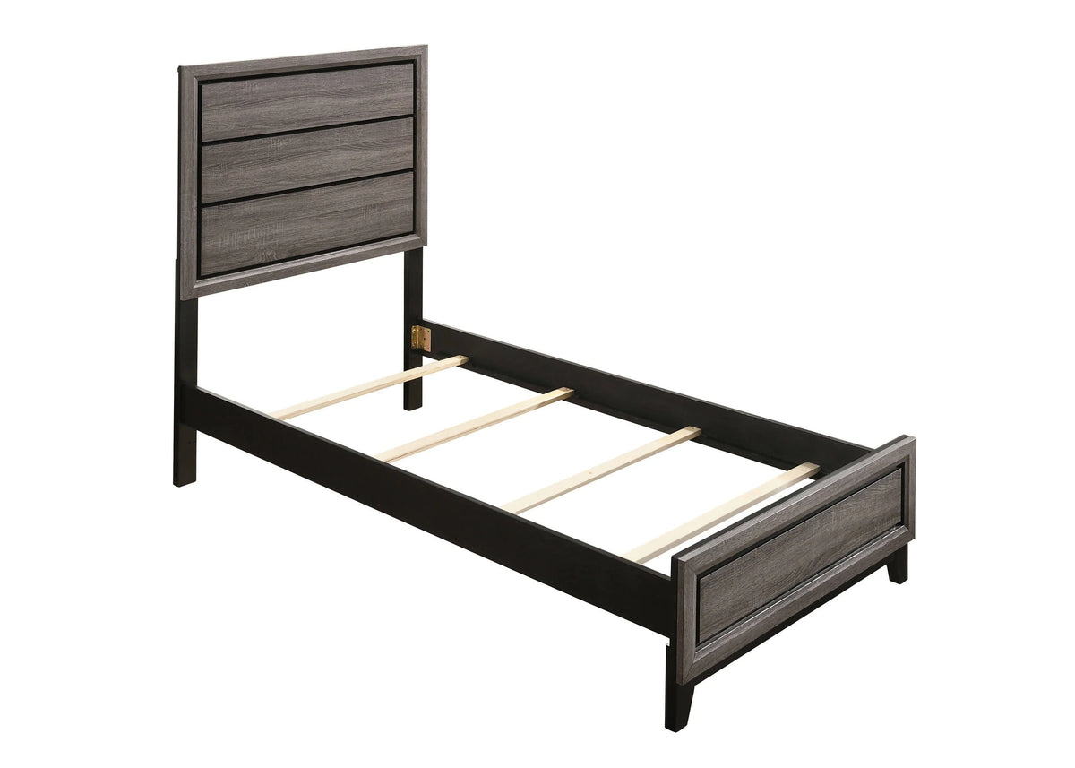 Watson Twin Panel Bed Grey Oak - 212421T Pie's Variety Store