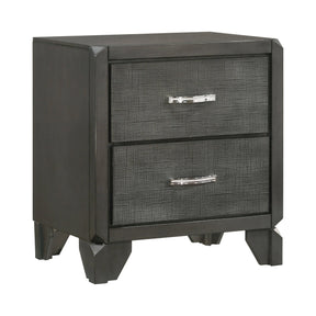 Noma 2-Drawer Nightstand Caviar - 215902 Pie's Variety Store