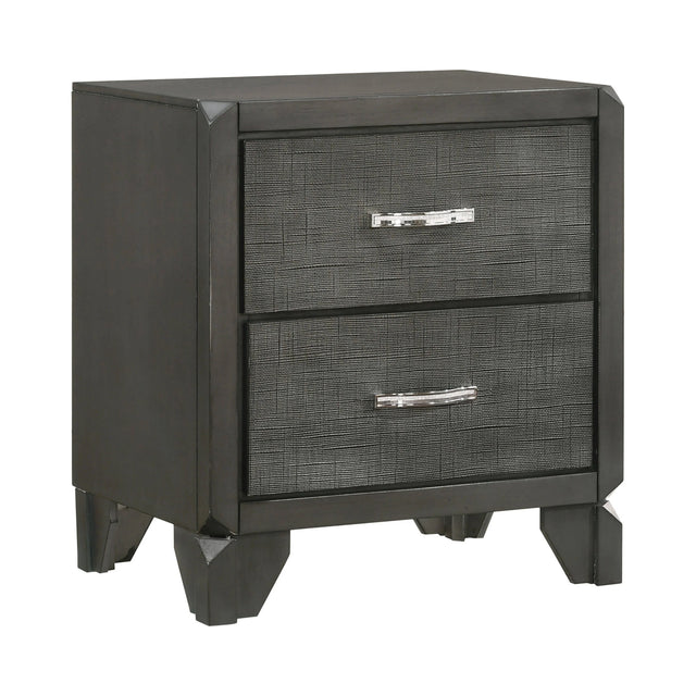 Noma 2-Drawer Nightstand Caviar - 215902 Pie's Variety Store