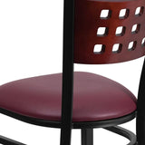  Black Vinyl Seat [XU-DG-60117-MAH-BLKV-GG] Pie's Variety Store