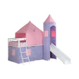 Princess Castle Twin Tent Loft Bed Pink And Perwinkle - 460279 A-Z Store Nadia