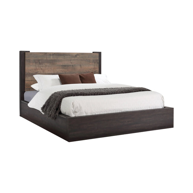 Weston Eastern King Bed Weathered Oak And Rustic Coffee - 206311KE Pie's Variety Store
