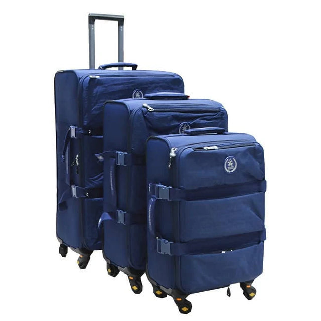 Fulang Baoluo Luggage Set Spinner W/Lock Strap 20"/24"/28" 3Pcs Set 20018366 Bulk Buys-9 Pcs In Case Mega Bulk Buys