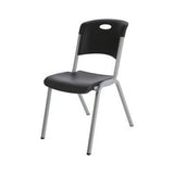 Lifetime Stack Chair Black Commercial Grade-28333 ebuystt