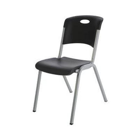 Lifetime Stack Chair Black Commercial Grade-28333 ebuystt