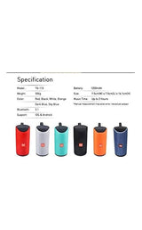 TG 113 Bluetooth Speaker Portable Wireless Speaker Super Bass Splash Proof Wireless Bluetooth Speaker - TG113 Pie's Variety Store