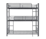 Maynard Metal Triple Twin Bunk Bed Gunmetal - 422670 A-Z Store Nadia