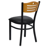  Black Vinyl Seat [XU-DG-6G7B-SLAT-BLKV-GG] Pie's Variety Store