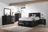 Briana Eastern King Platform Storage Bed Black - 202701KE Pie's Variety Store