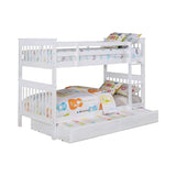 Chapman Twin Over Twin Bunk Bed White - 460244N A-Z Store Nadia