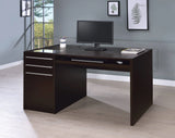 Halston 3-Drawer Connect-It Office Desk Cappuccino - 800982 Pie's Variety Store
