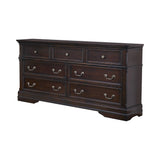 Cambridge 7-Drawer Rectangular Dresser Cappuccino Collection