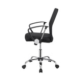 Office Chair With Mesh Backrest Black And Chrome - 801319 Pie's Variety Store