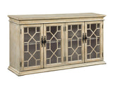 Glass Door Accent Cabinet Light Honey - 950858 Pie's Variety Store