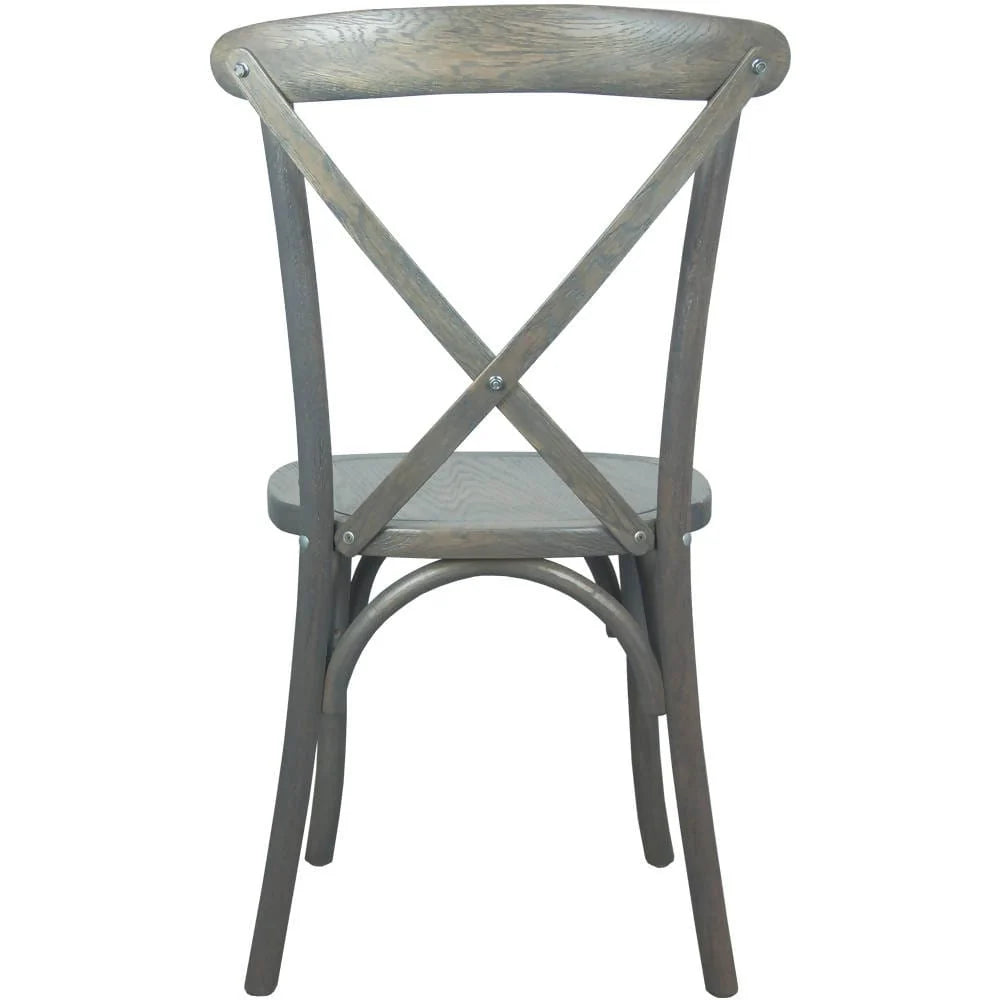 Advantage Dark Driftwood X-Back Chair [X-BACK-BURDRIFT] Pie's Variety Store