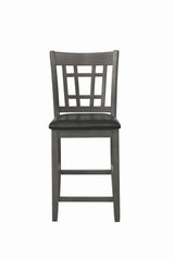Lavon Upholstered Counter Height Stools Black And Medium Grey (Set Of 2) - 108219 Pie's Variety Store
