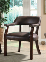Upholstered Office Chair With Nailhead Trim Blue - 511N Pie's Variety Store