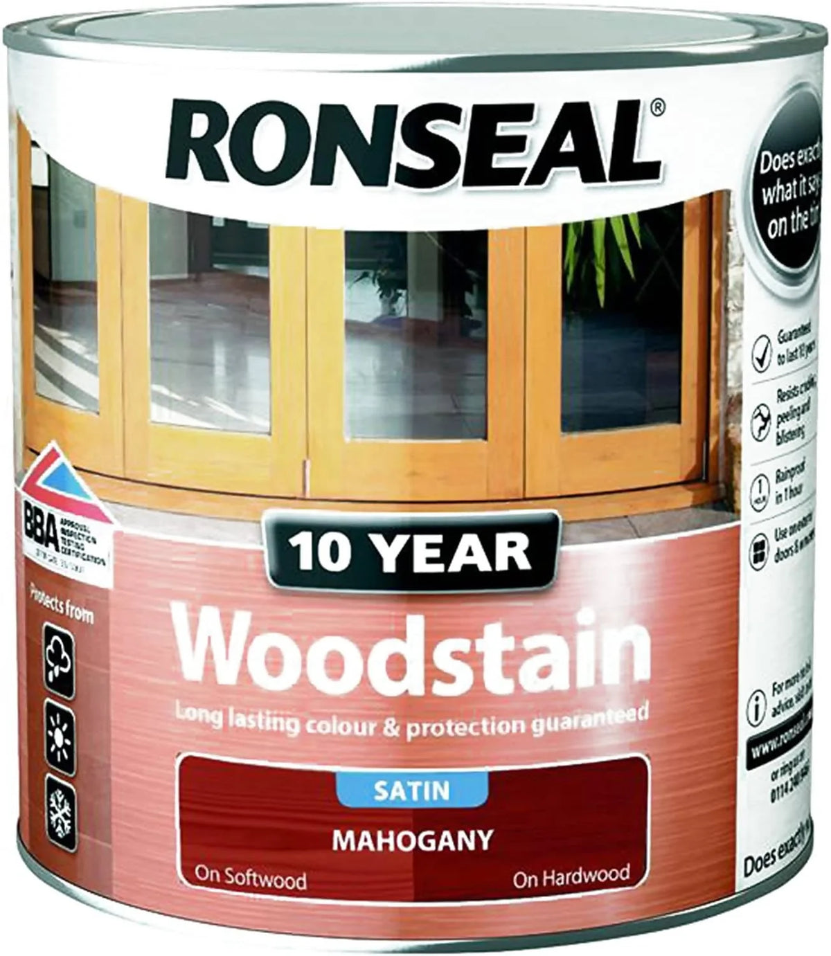 Ronseal 10 Year Woodstain (Natural Oak) 2.5 Litres - 38694 Elegant AccScents