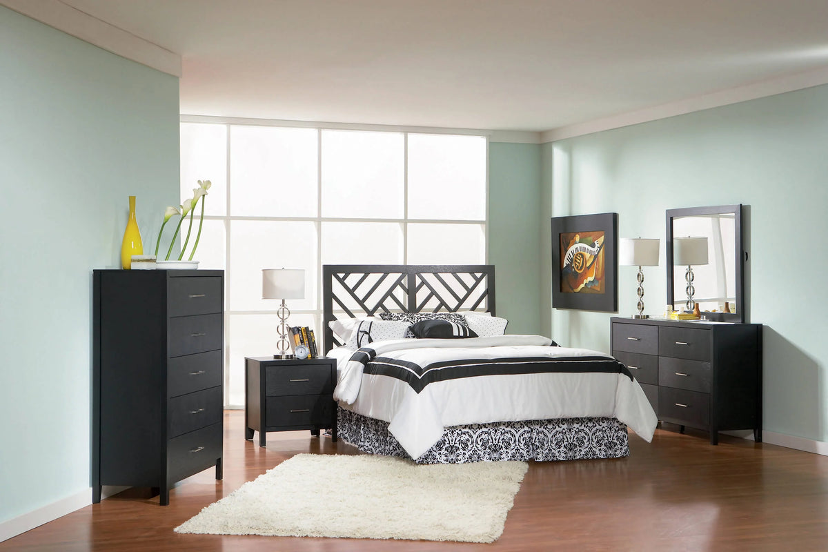 Grove Full Headboard Black - 300370 Pie's Variety Store