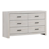 Marion Queen Panel Bed Coastal White 4PC Set - SET4PC207051Q Pie's Variety Store
