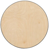 36'' Round Wood Cocktail Table with 30'' and 42'' Columns [XA-36-COTA-GG] Pie's Variety Store