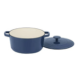 Cuisinart 5 Qt Round Covered Cast Iron Casserole (Enameled Provincial Blue) - CU-CI650-25BG Elegant AccScents