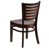 Darby Series Slat Back Walnut Wood Restaurant Chair [XU-DG-W0108-WAL-WAL-GG] Pie's Variety Store